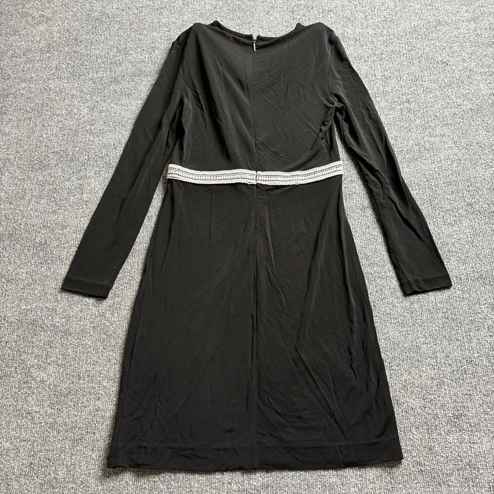 Tory‎ Burch Black Embellished Maci Dress Women's Size Small 41132431 Beaded